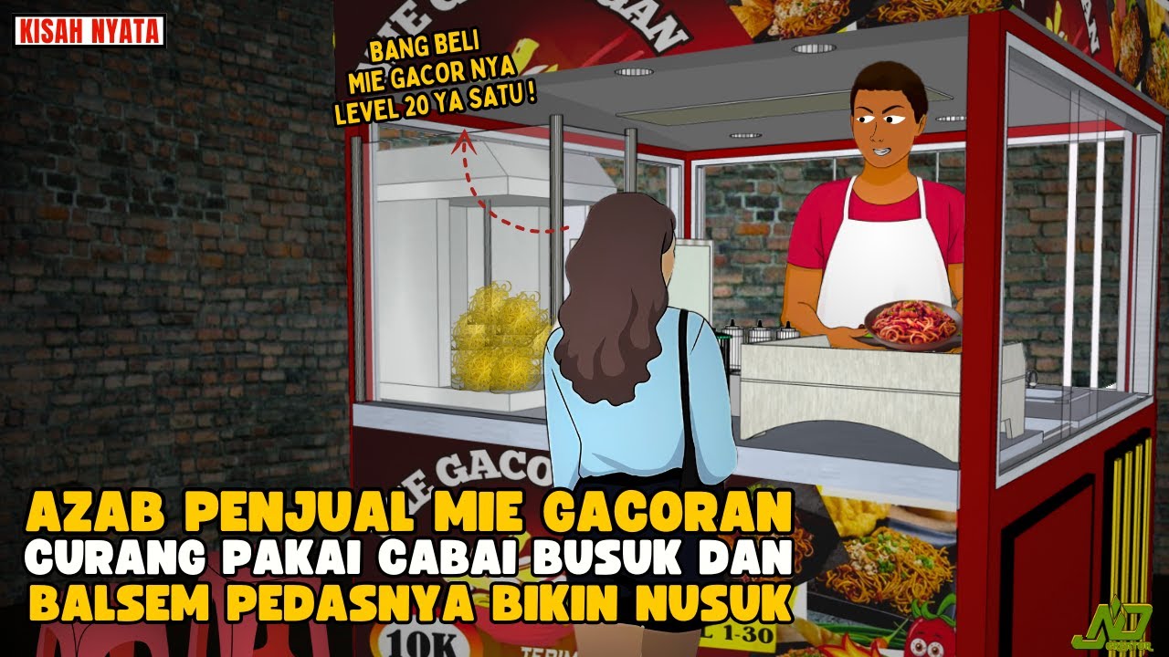 AZAB PENJUAL MIE GACORAN PEDAS PAKAI CABAI BUSUK DAN BALSEM BUAT PEDASNYA MAKIN NUSUK||SINETRON AZAB