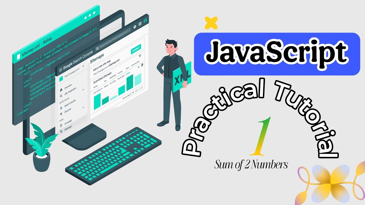 Learn JavaScript: Calculate the Sum of Two Numbers with HTML & JS (Beginner Tutorial)