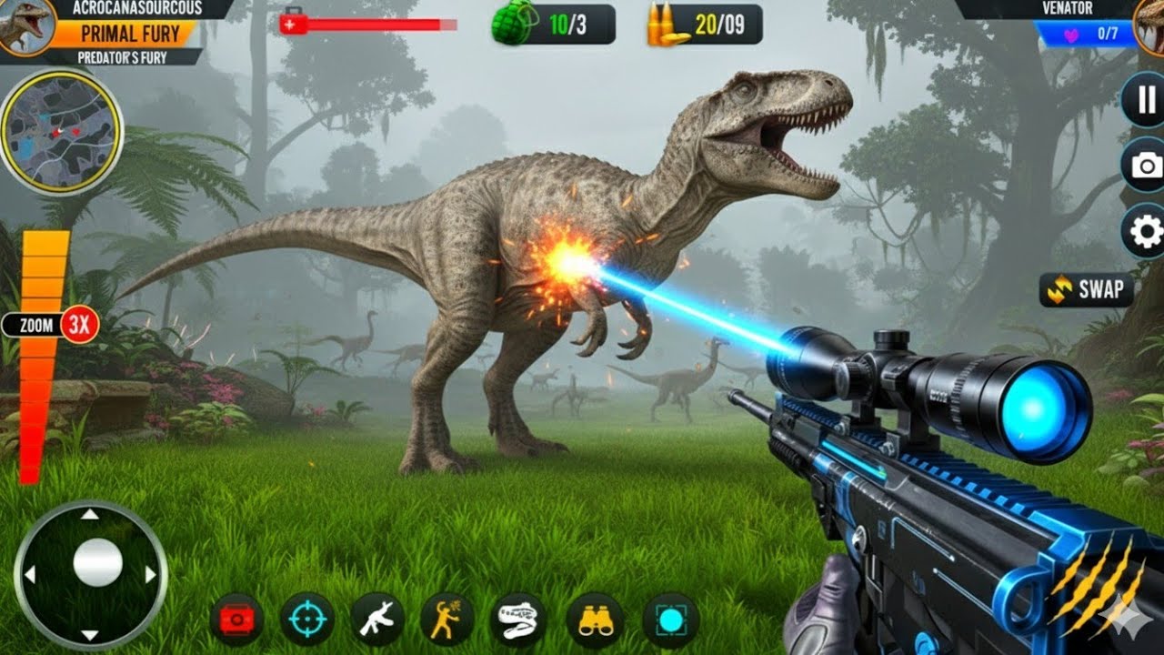 Wild Animal Hunter 3D: Epic Dinosaur Hunting Adventure 🦖🥸|New 2026 Update Gameplay #44