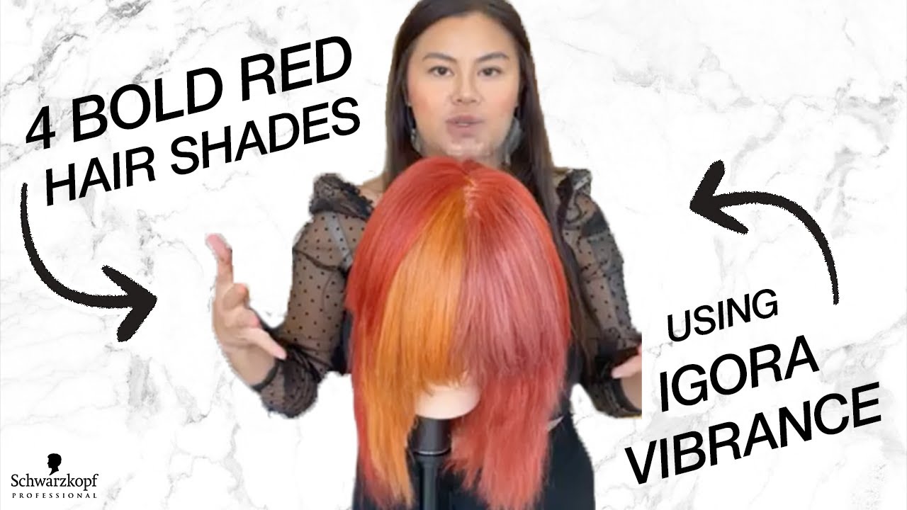 4 Radical Red Hair Shades for Fall using IGORA VIBRANCE