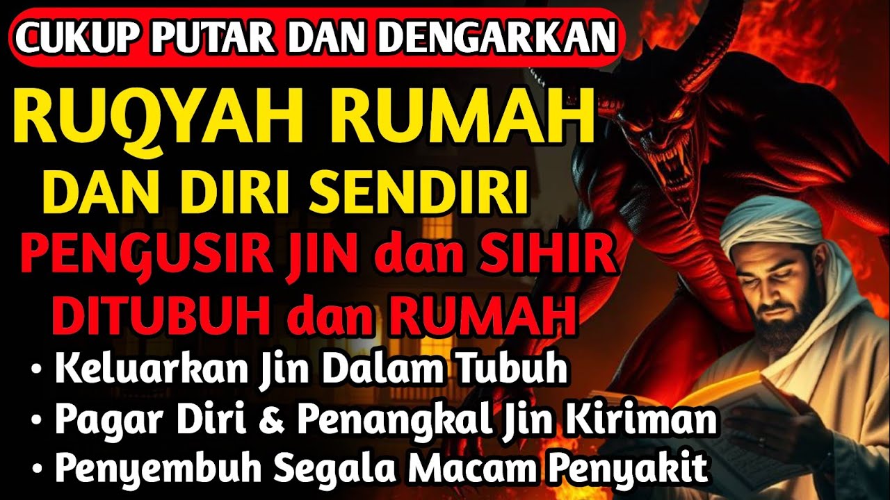 RUQYAH RUMAH PENGUSIR JIN, SETAN & SIHIR DI RUMAH & TUBUH, PENENANG HATI DAN FIKIRAN| BY ALAA AQEL