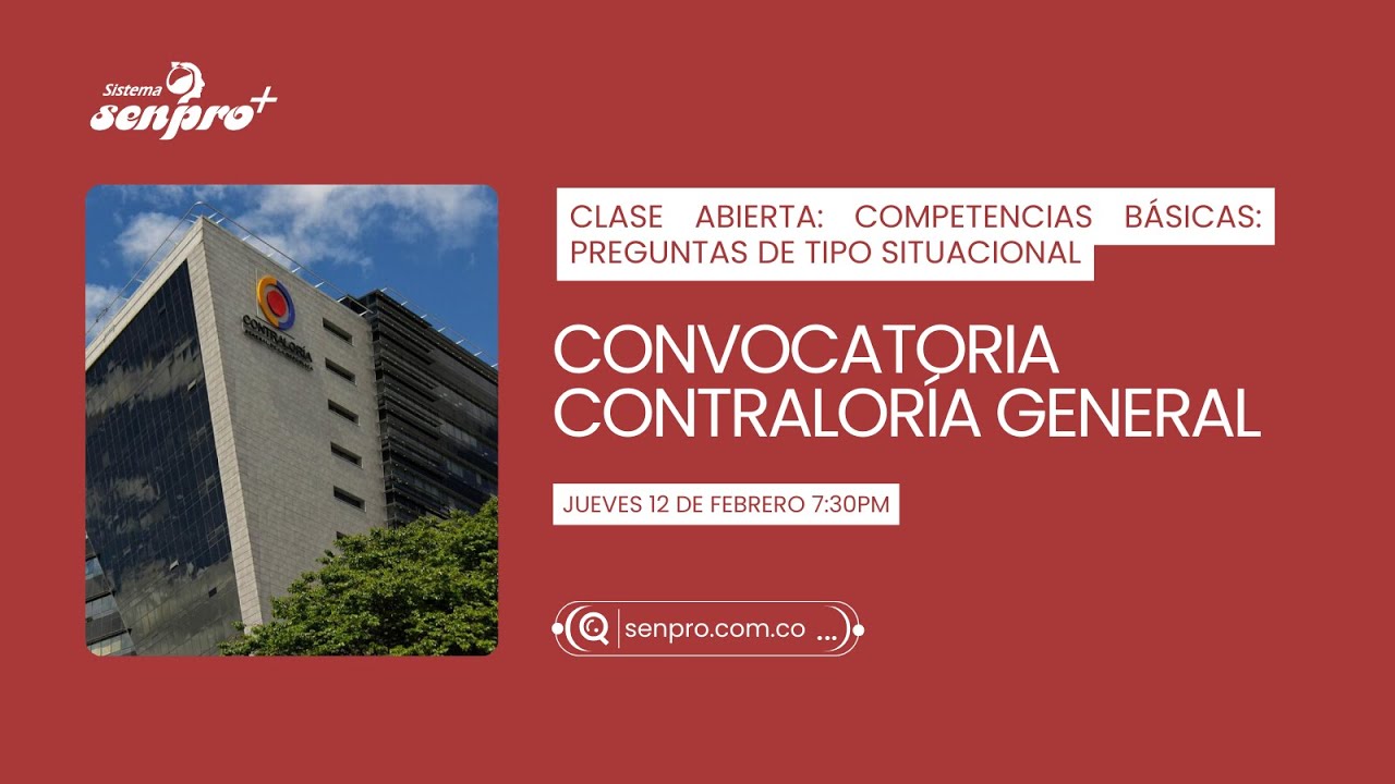 Clase práctica: Preguntas situacionales Conv. Contraloría General 🔴CLASE EN VIVO - #NOTISENPRO 📚