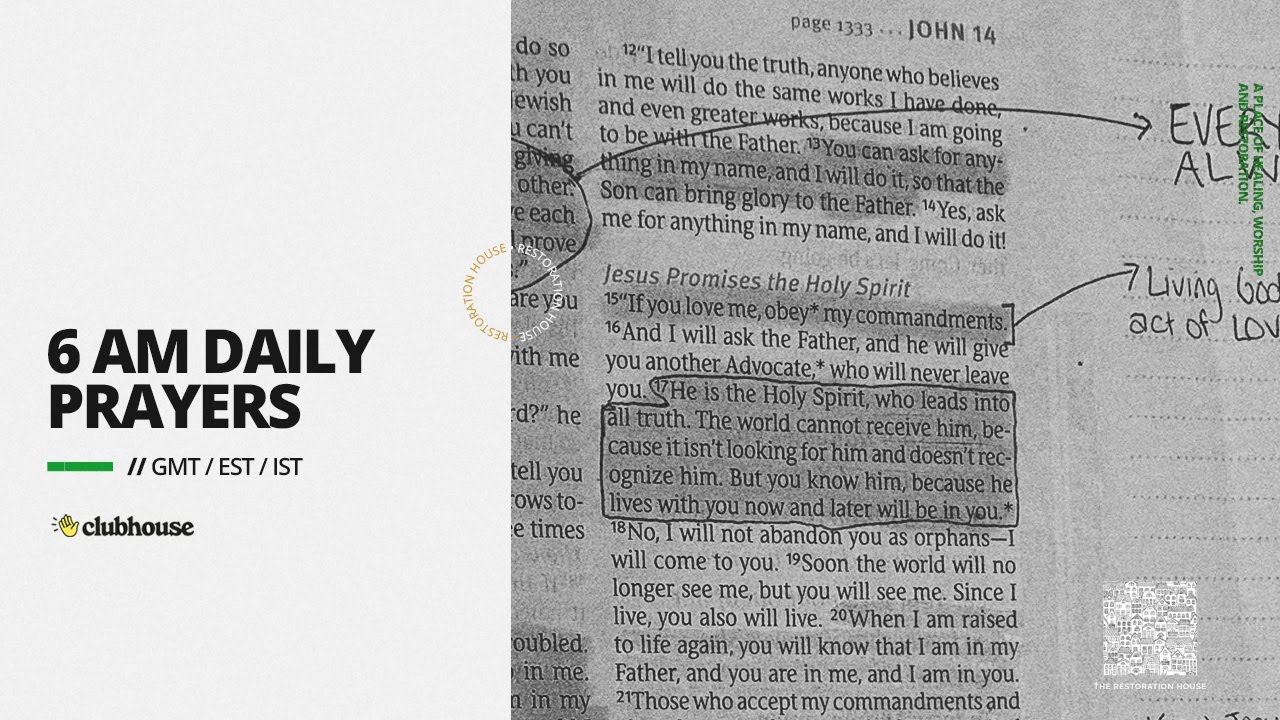 6 AM EST Morning Prayers | Prayers, Worship, Scripture Reading | 22/02/026