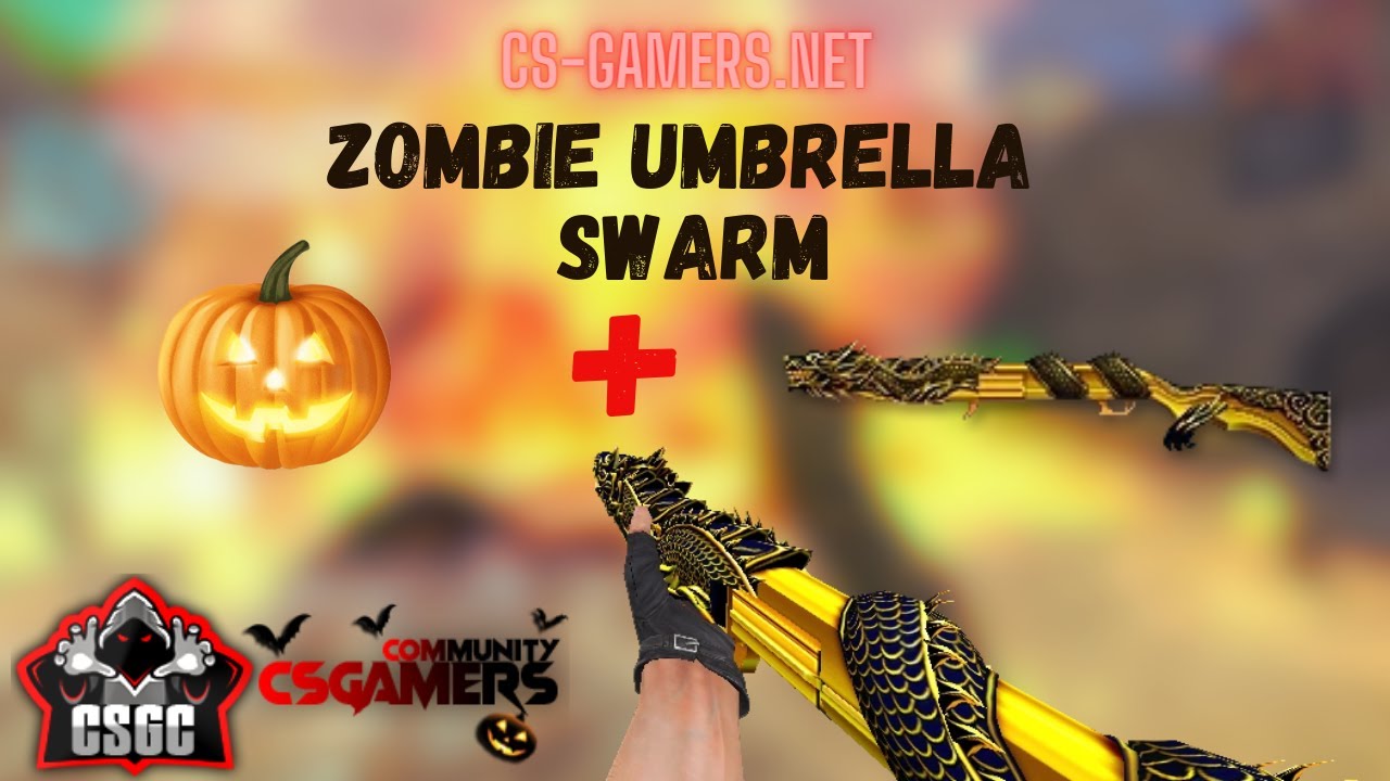 [CS-Gamers] Zombie Swarm | Black Dragon + Pumpkin Gameplay | Counter-Strike 1.6
