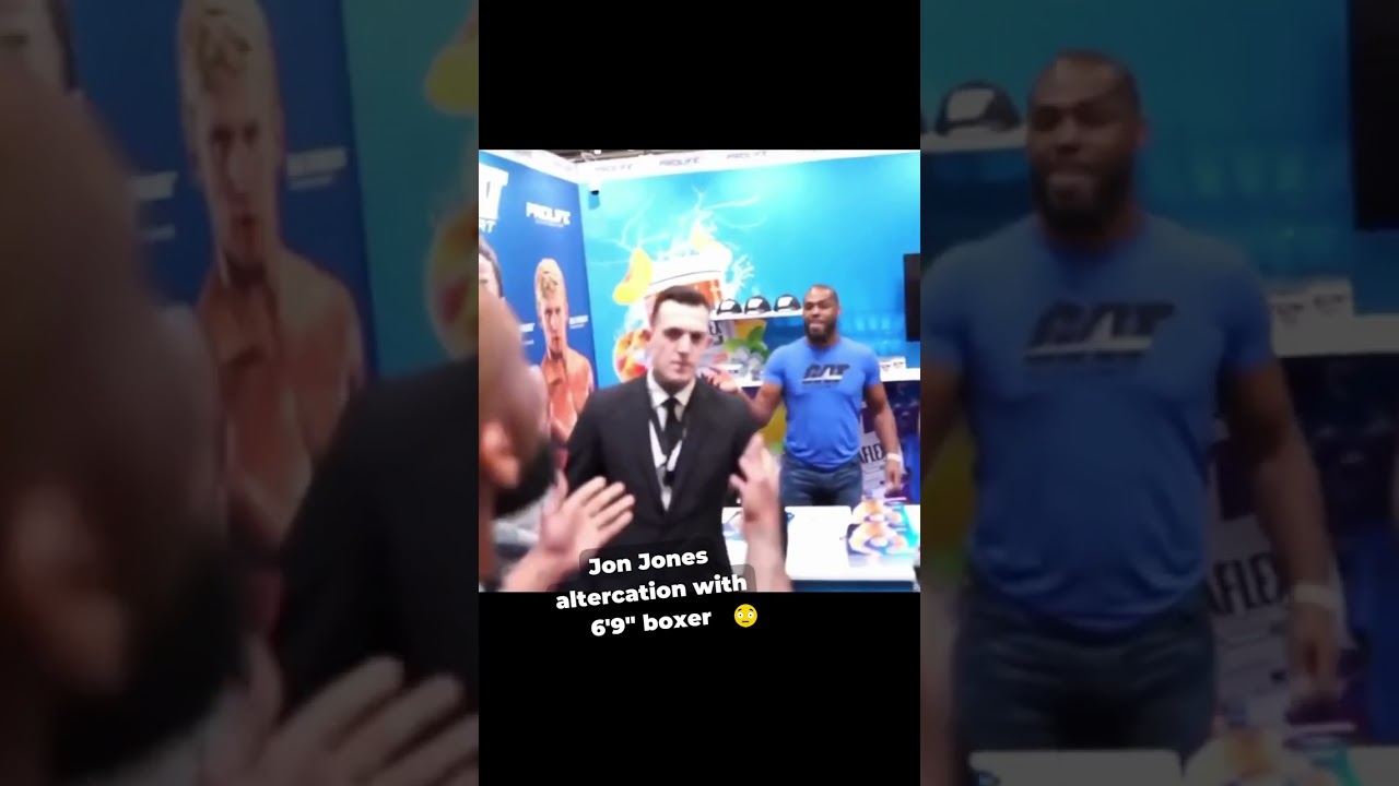 Jon Jones gets in an altercation with a 6&rsquo;9 boxer at an expo!