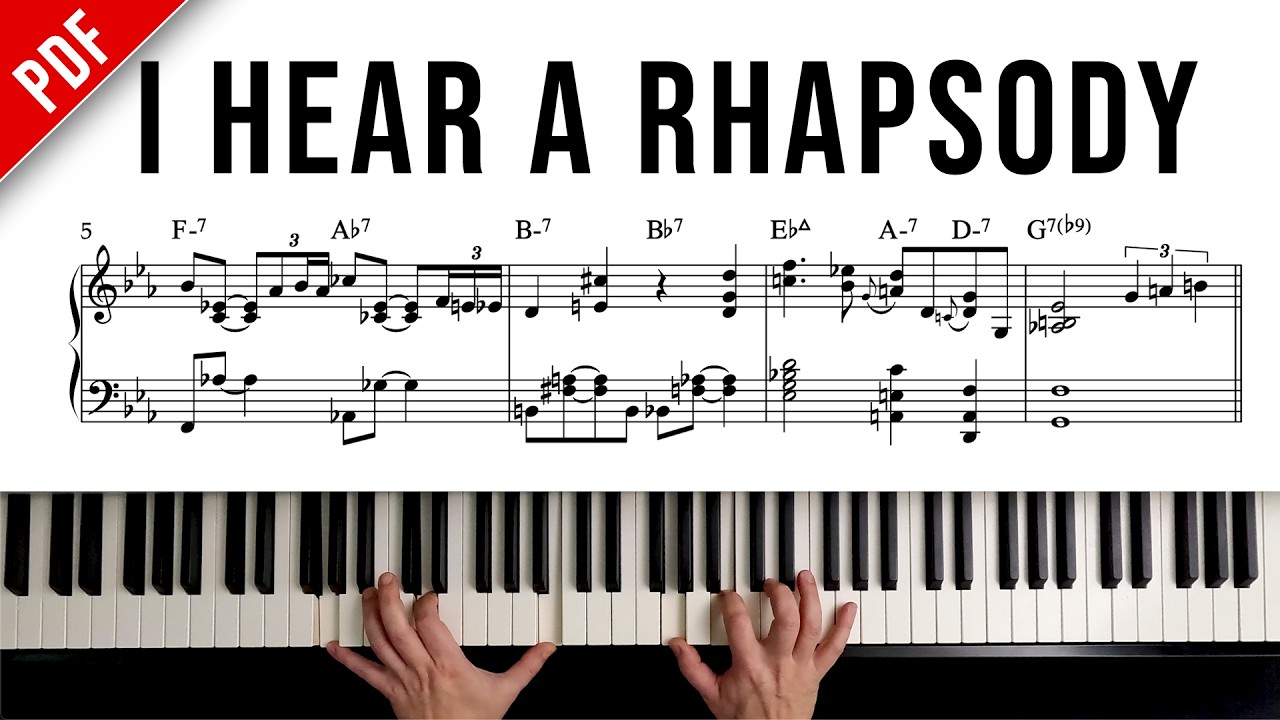 🎹 I Hear A Rhapsody | JAZZ PIANO Arrangement (Sheet Music PDF)