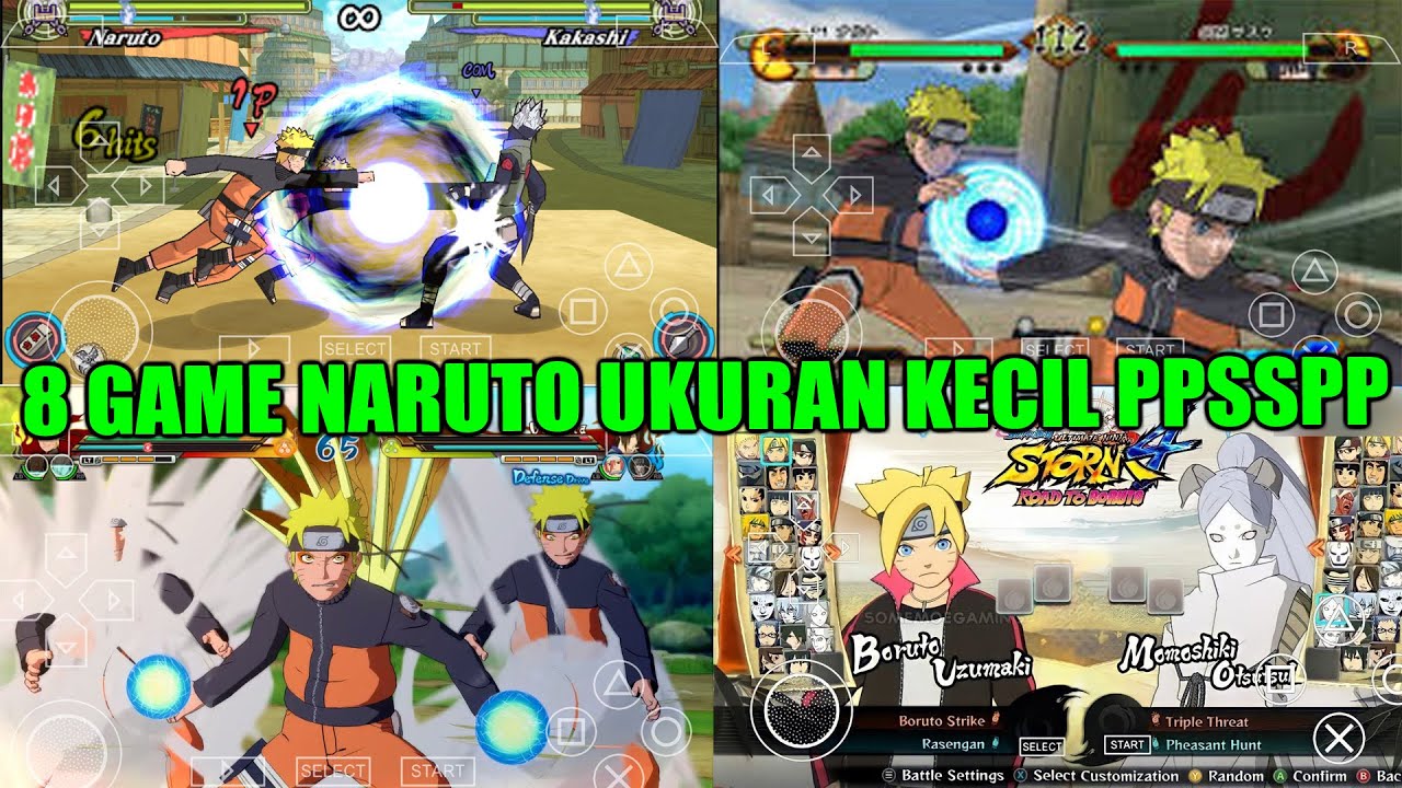 8 GAME NARUTO PPSSPP TERBAIK UKURAN KECIL DAN RINGAN DI ANDROID