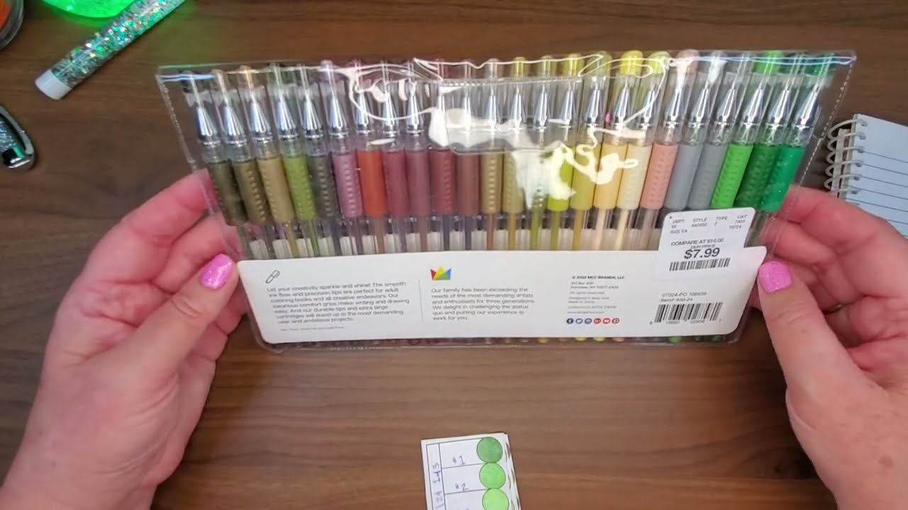 Kingart® Swatching | Twin-Tip Metallic Pens & Earth Tone Gel Pens