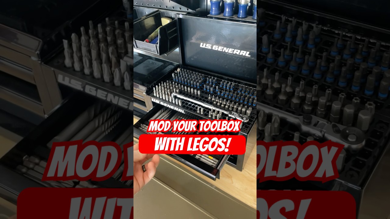How to organize your toolbox with Legos 🧰 🛠️ #tools #diy #organization #shorts