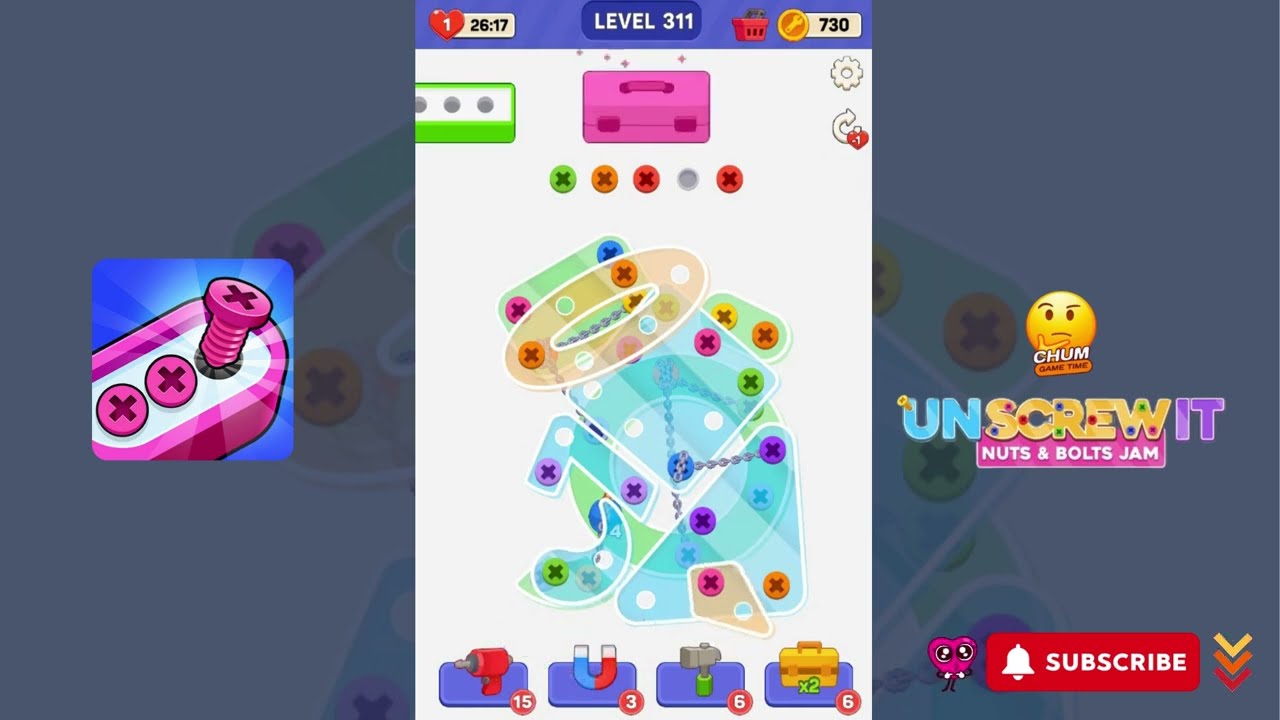 Screw Out: Jam Puzzle - Level 311 - Gameplay walkthrough