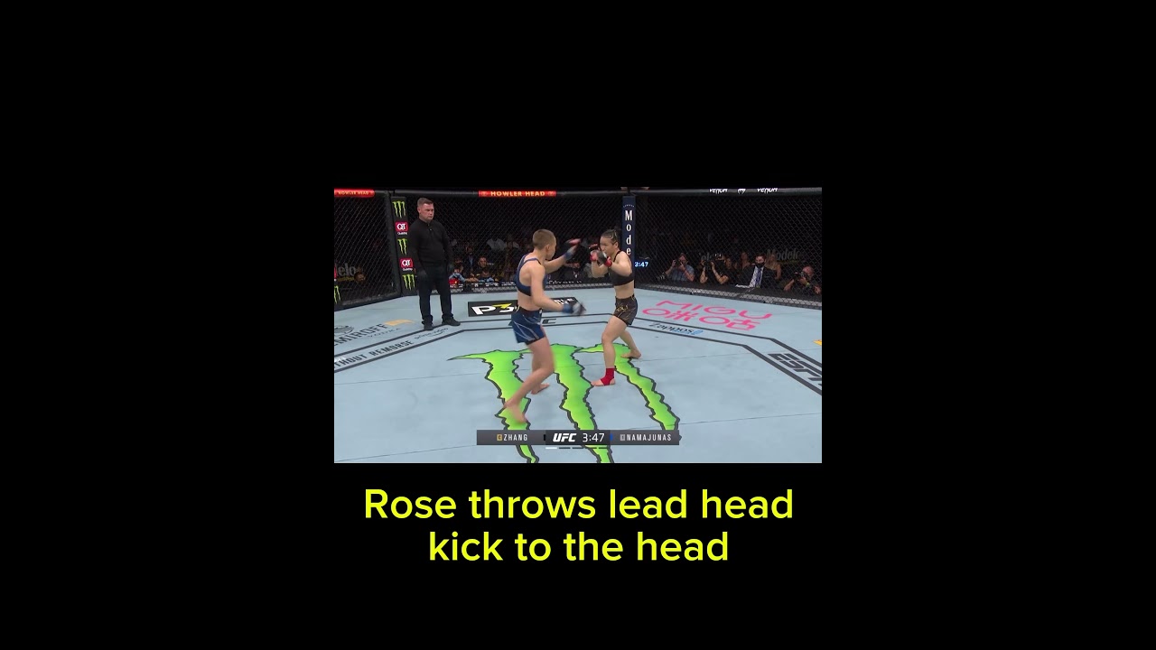 How Thug Rose landed this head kick 🦵😴 #ufc #mma #boxing #champion #kickboxing #art #thuglife