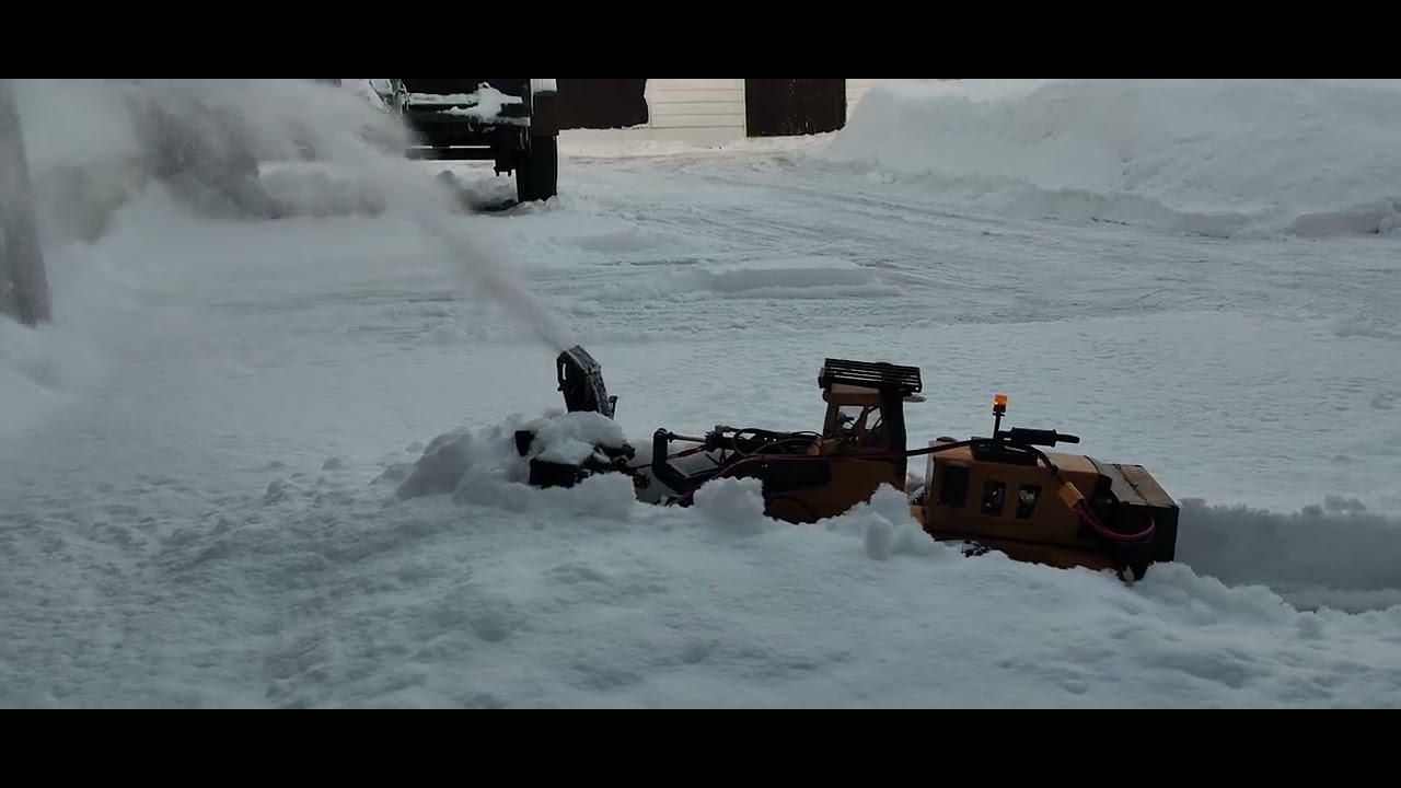 Rc snowblower tonka souffleuse 