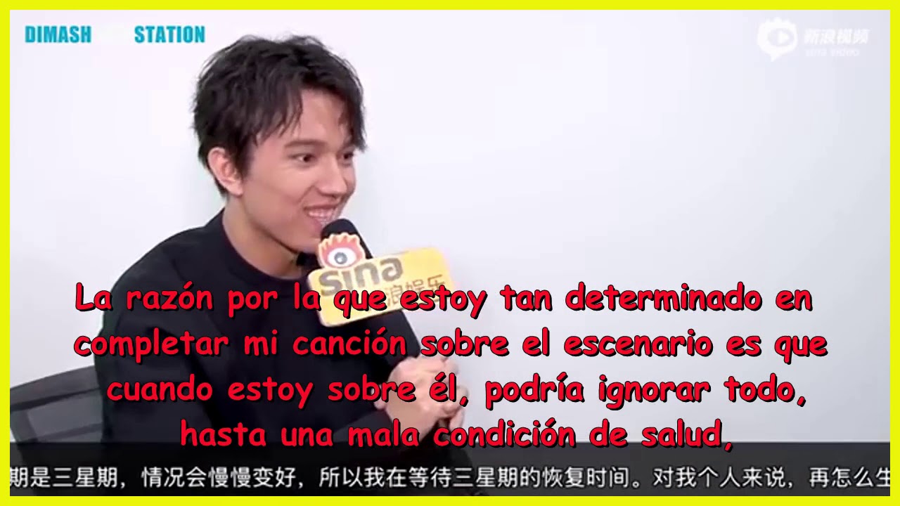 [Sub. Esp.] Entrevista a Dimash del 30/03/2017 en Sina TV