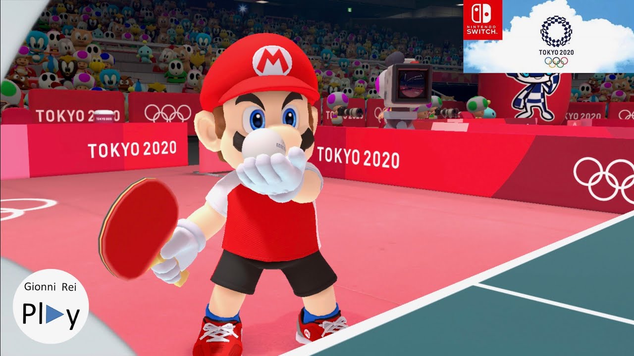 Mario Tennis Tavolo Ping Pong Olimpiadi 2020 Tokyo Nintendo Switch HD Gameplay con Sonic Wario Yoshi