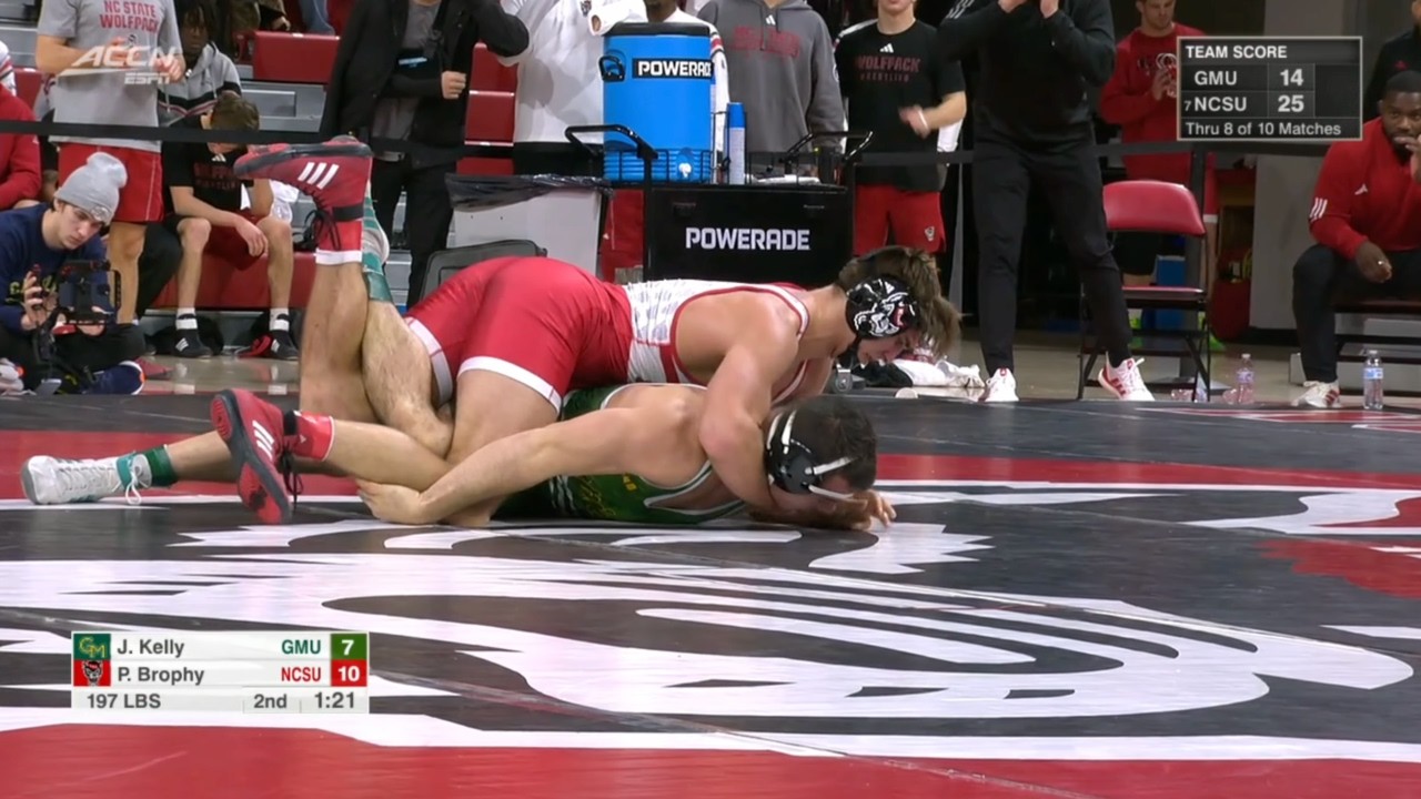 197lbs Patrick Brophy (NC State) vs Jack Kelly (George Mason)