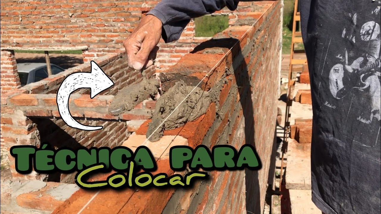 &iquest;Como poner y pegar ladrillos? TECNICA - Construcci&oacute;n  de pared