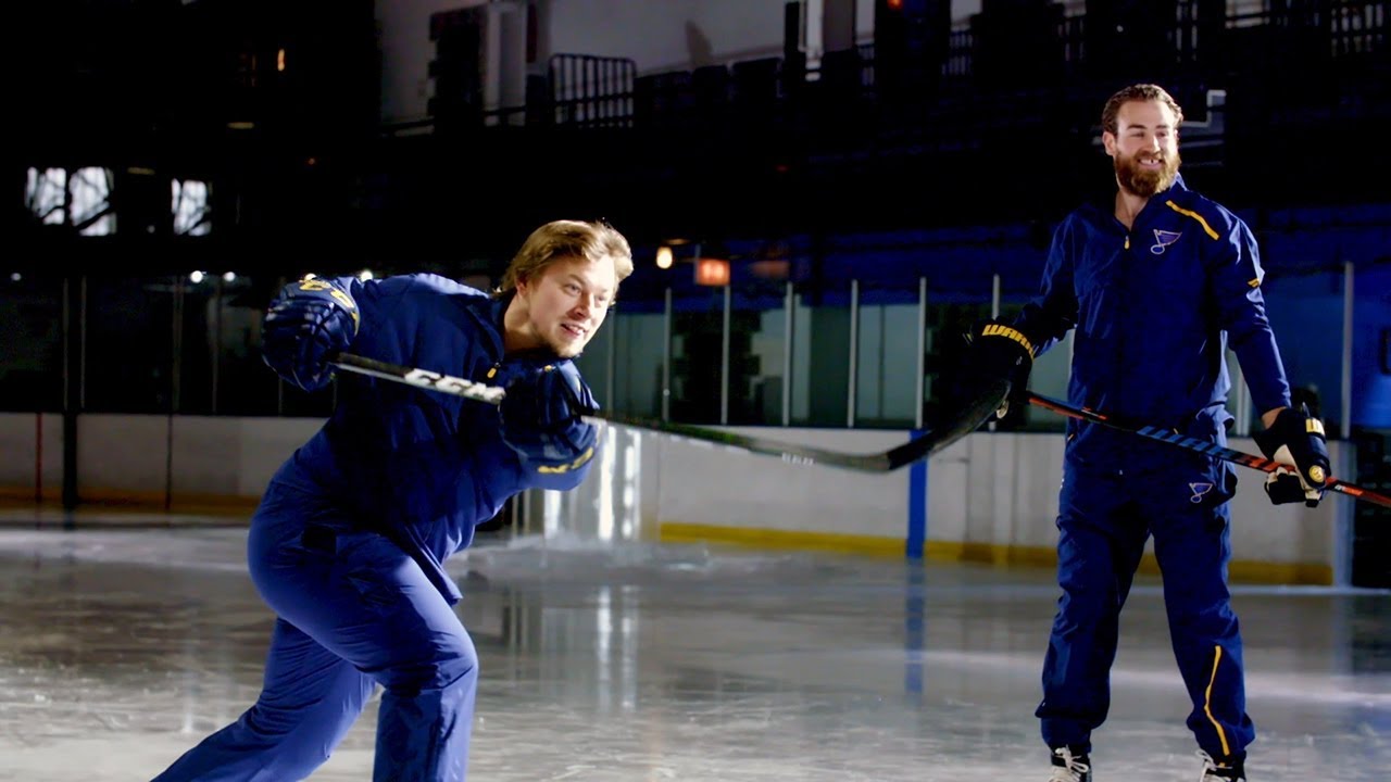 Blues forwards Ryan O'Reilly, Vladimir Tarasenko shatter stuff in slow motion