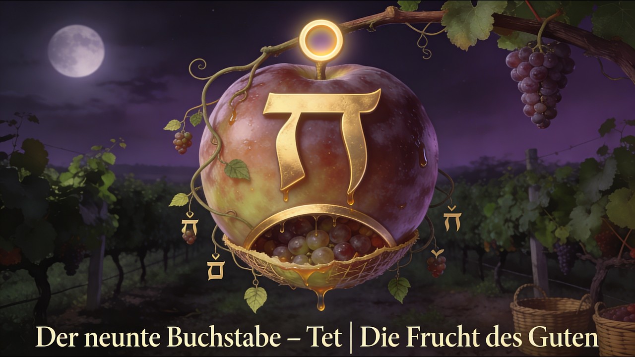 Der neunte Buchstabe – Tet | Die Geheimnis-Frucht des Guten 🕯️🍇