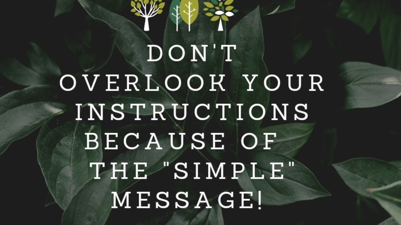 Prophetic Word | Don't overlook the instructions & answers in the 