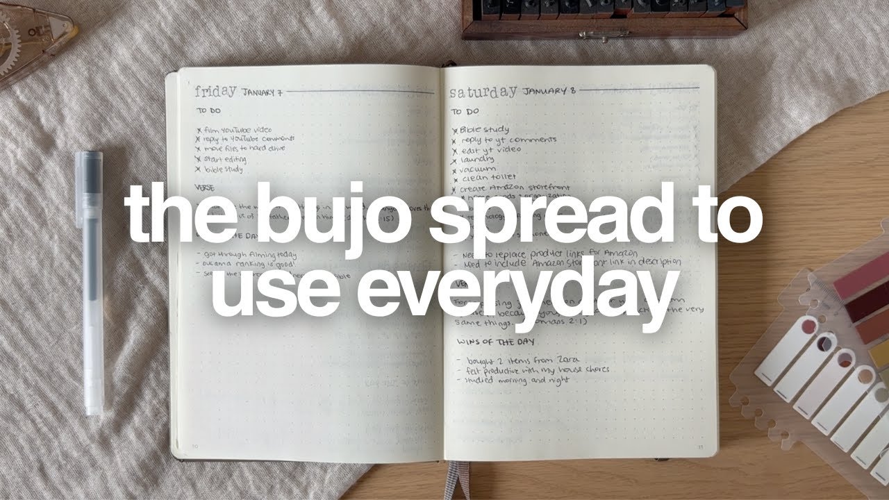 Как использовать ежедневник в Bullet Journal