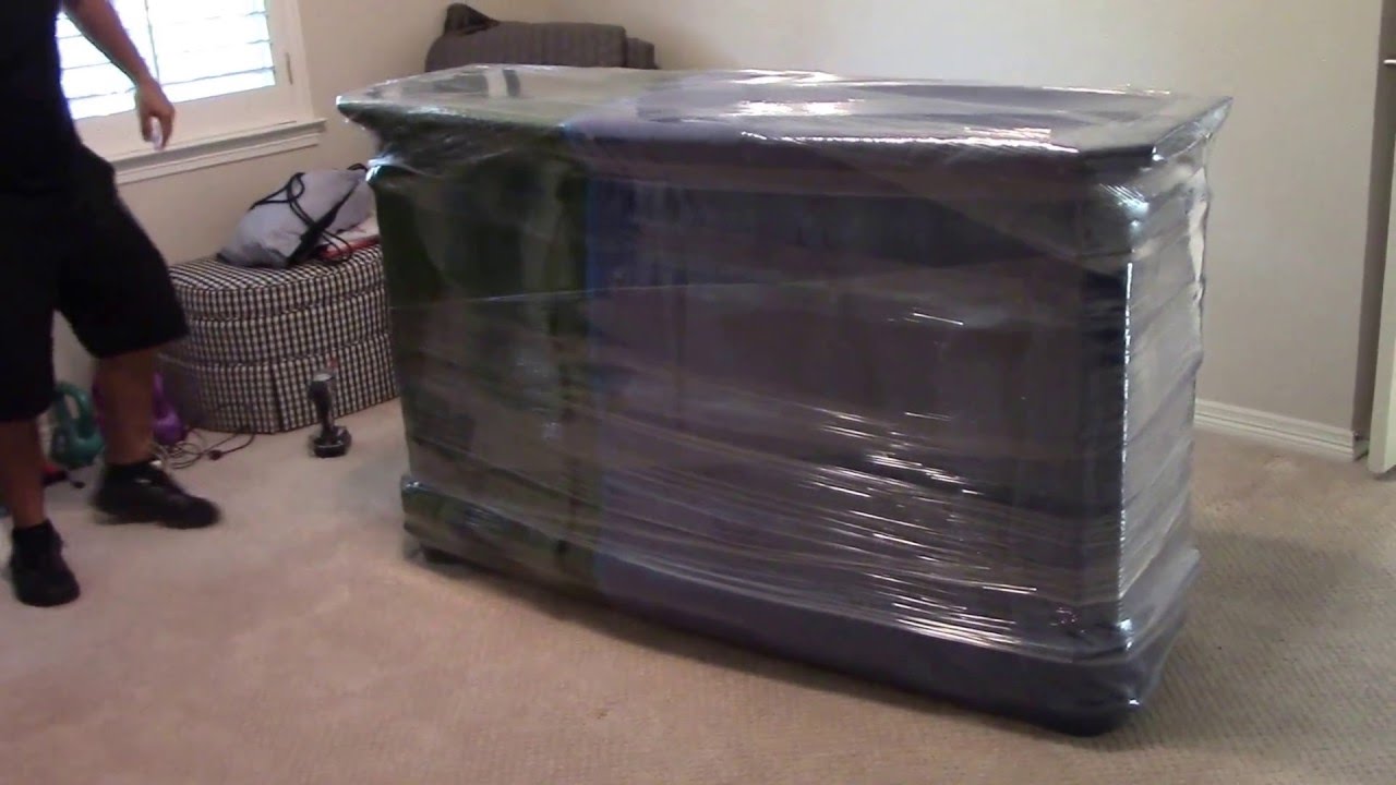 How to wrap a dresser with mirror | Moving furniture in Frisco,TX