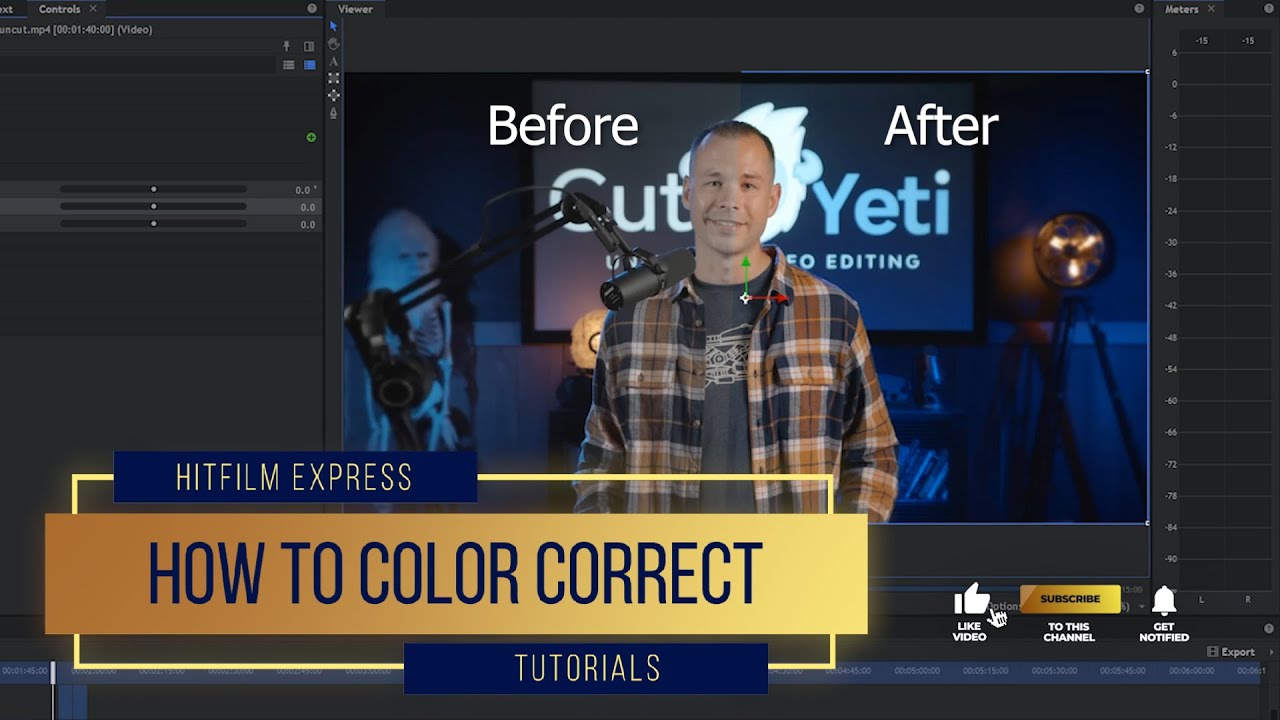 HitFilm Express Tutorial: How to Color Correct in HitFilm the Easy Way