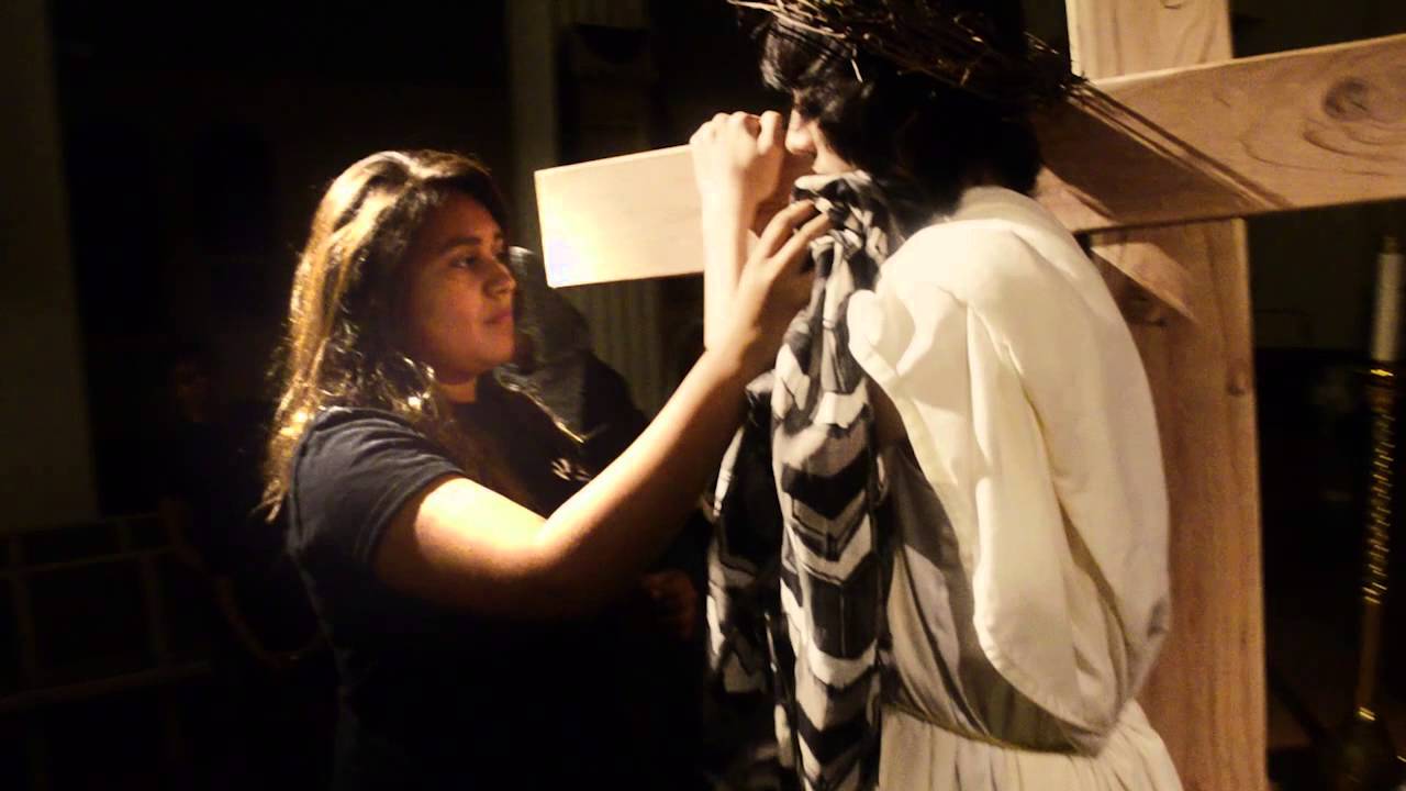 Stations of the Cross portrayed by teens