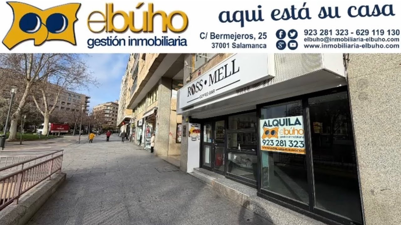 Alquiler de local en Plaza España de Salamanca - www.inmobiliaria-elbuho.com 