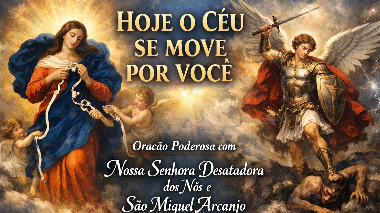 O CÉU SE MOVE POR VOCÊ | Oração Poderosa com Nossa Senhora Desatadora dos Nós e São Miguel Arcanjo