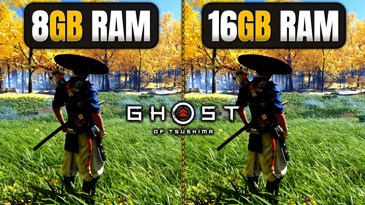 8GB vs 16GB - Ghost of Tsushima - Ram Test