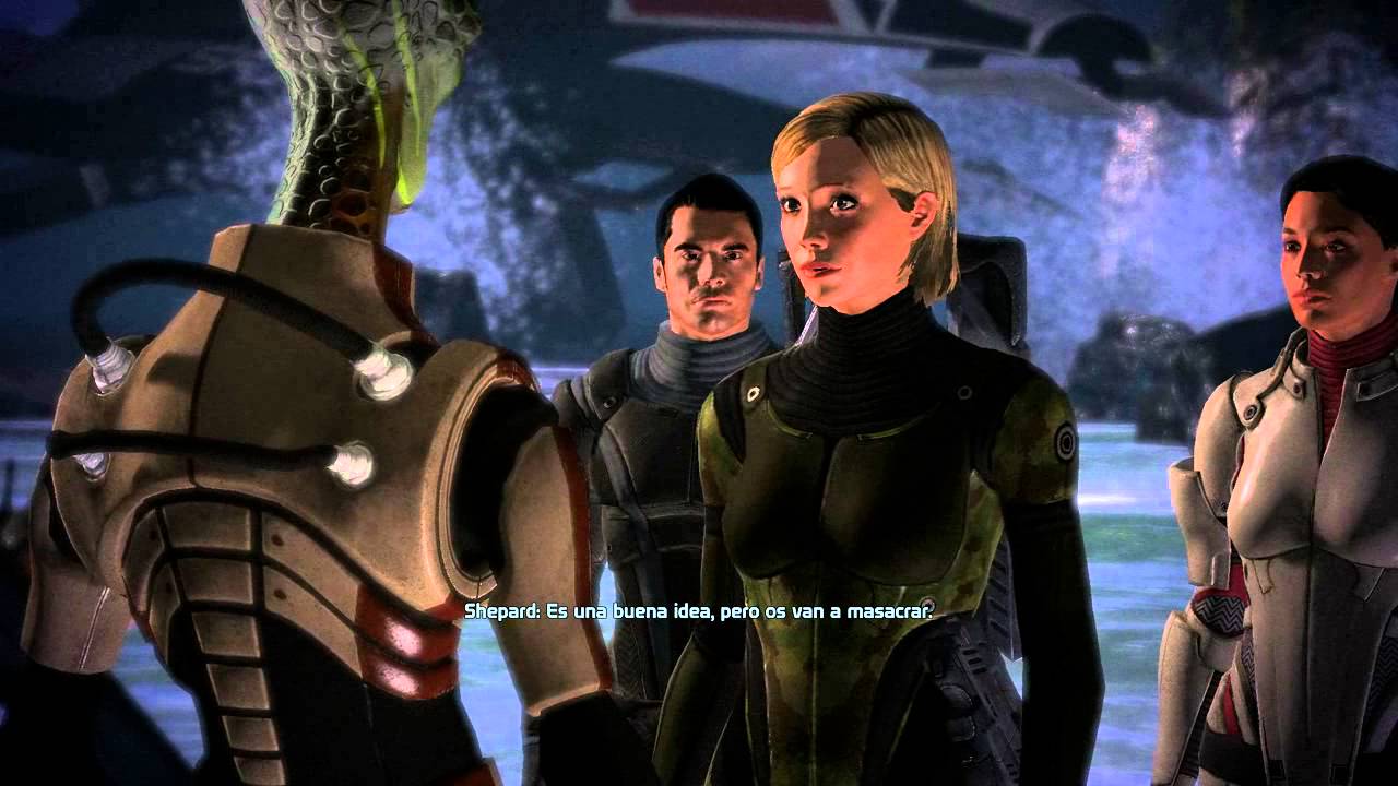 Mass Effect 1 Espa&ntilde;ol Romance Kaidan #16 Virmire: Kaidan con los salarianos