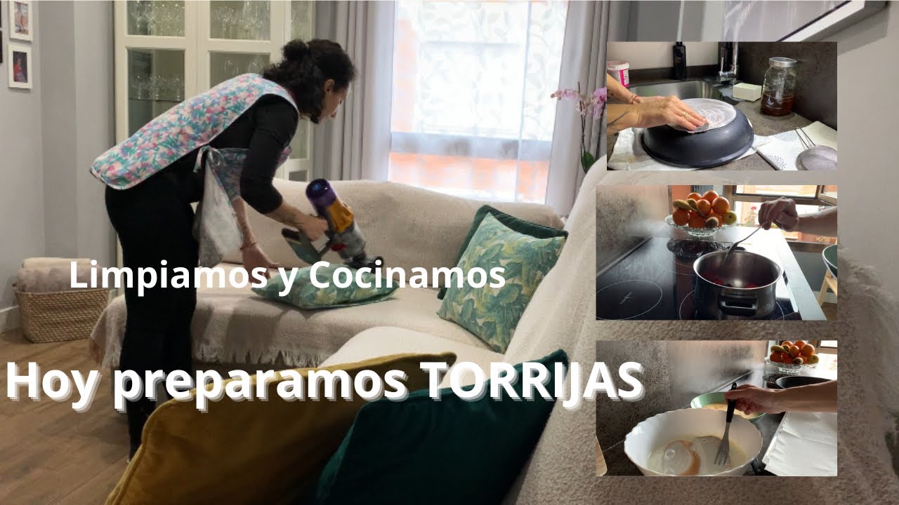 Limpieza mientras cocinamos 🏡✨🫧Receta de TORRIJAS👩‍🍳#cocina #ordenylimpieza