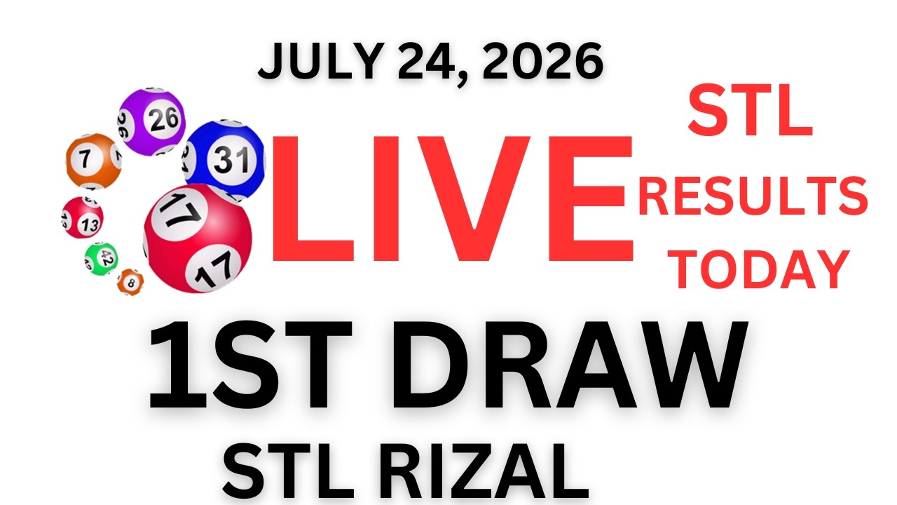 STL Rizal  11:00 AM Draw Results - July 24, 2026 (LIVE UPDATE)