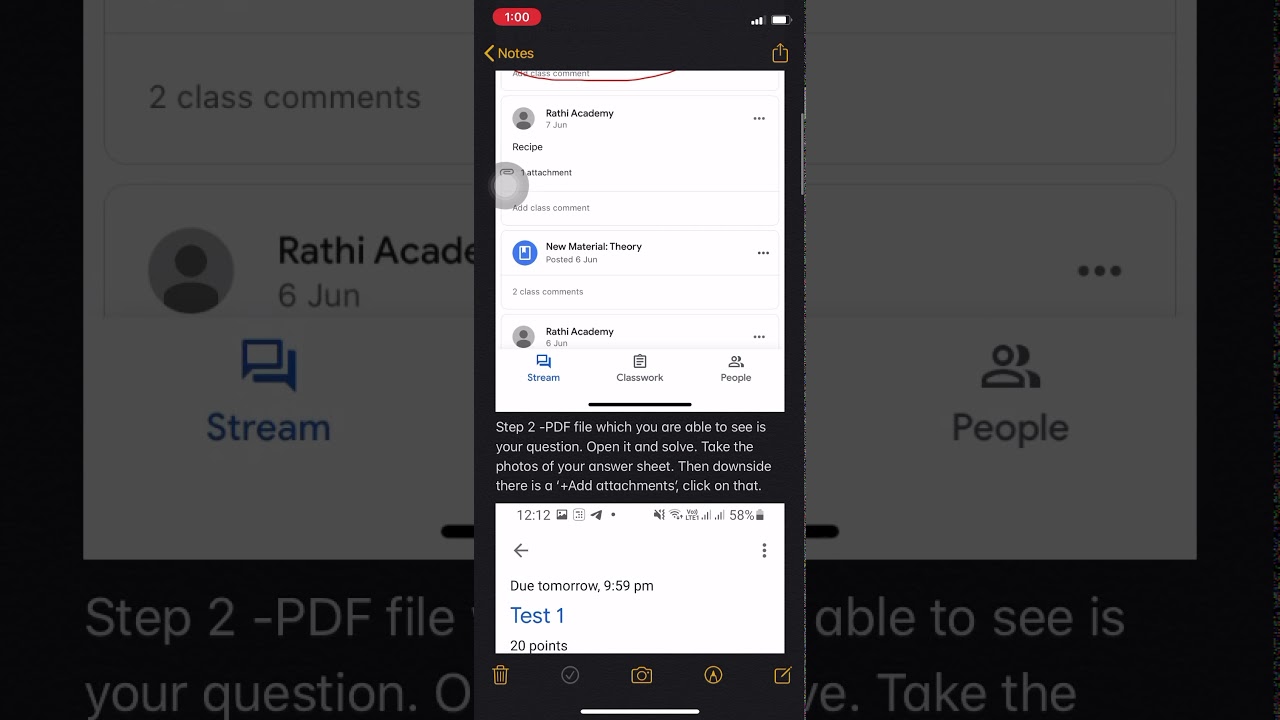 How to submit Answer sheet on google classroom