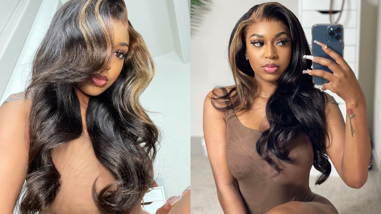 *NEW* Skunk Stripe Wig Glueless Install from START TO FINISH! ( Using New Product) Ft Ali Pearl Hair