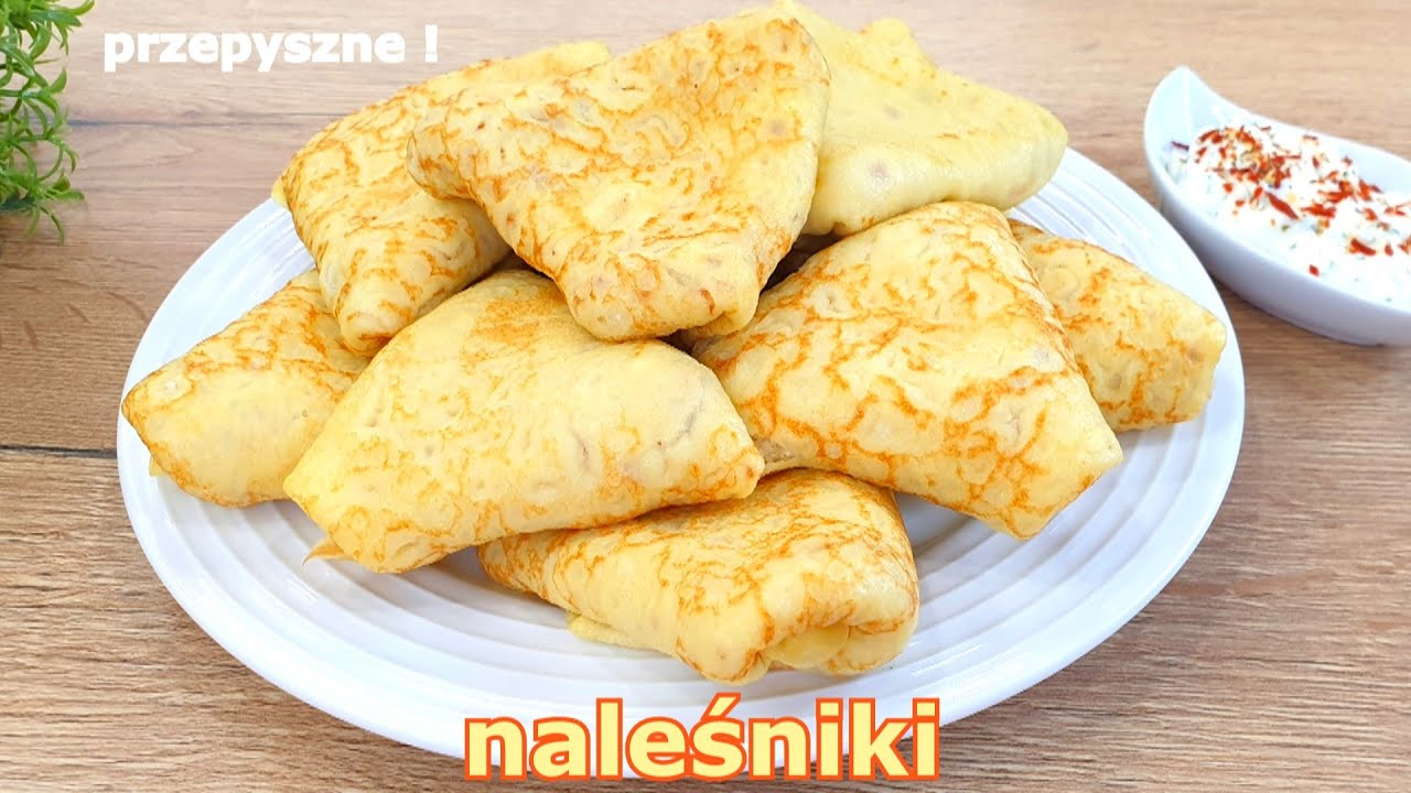 Przepyszne naleśniki z farszem ziemniaczanym 👌 prosty i tani obiad dla rodziny 👍 naleśniki ruskie