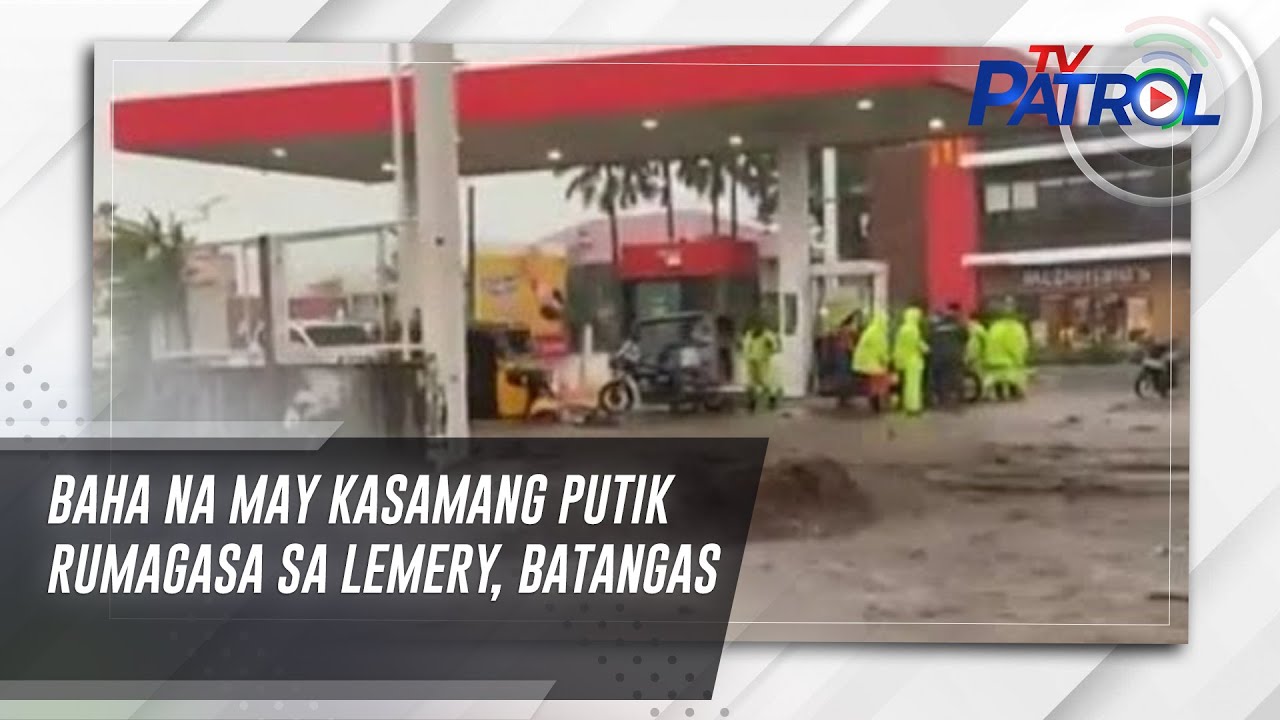 Baha na may kasamang putik rumagasa sa Lemery, Batangas | TV Patrol