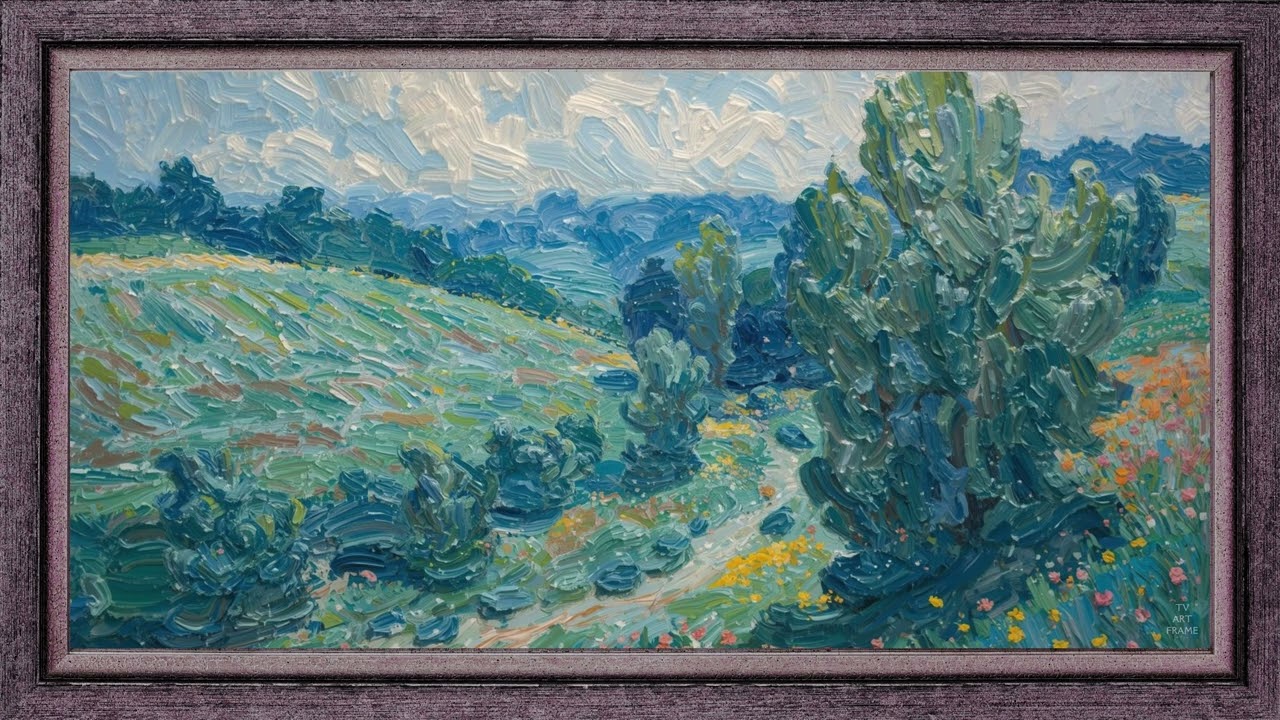 Claude Monet emphasizing depth and perspective | Tv Art for Samsung The Frame | No Music | 4K