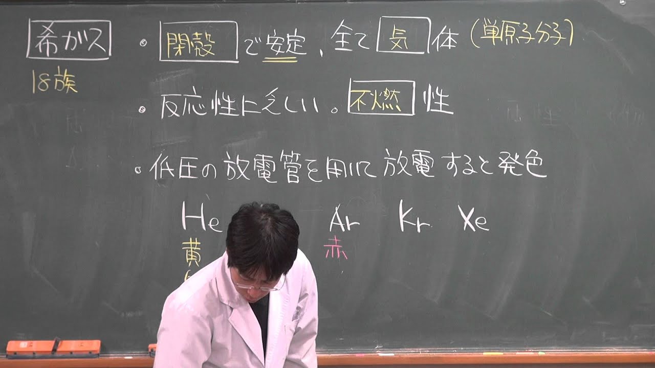 【化学】無機化学⑥～希ガスとその性質～