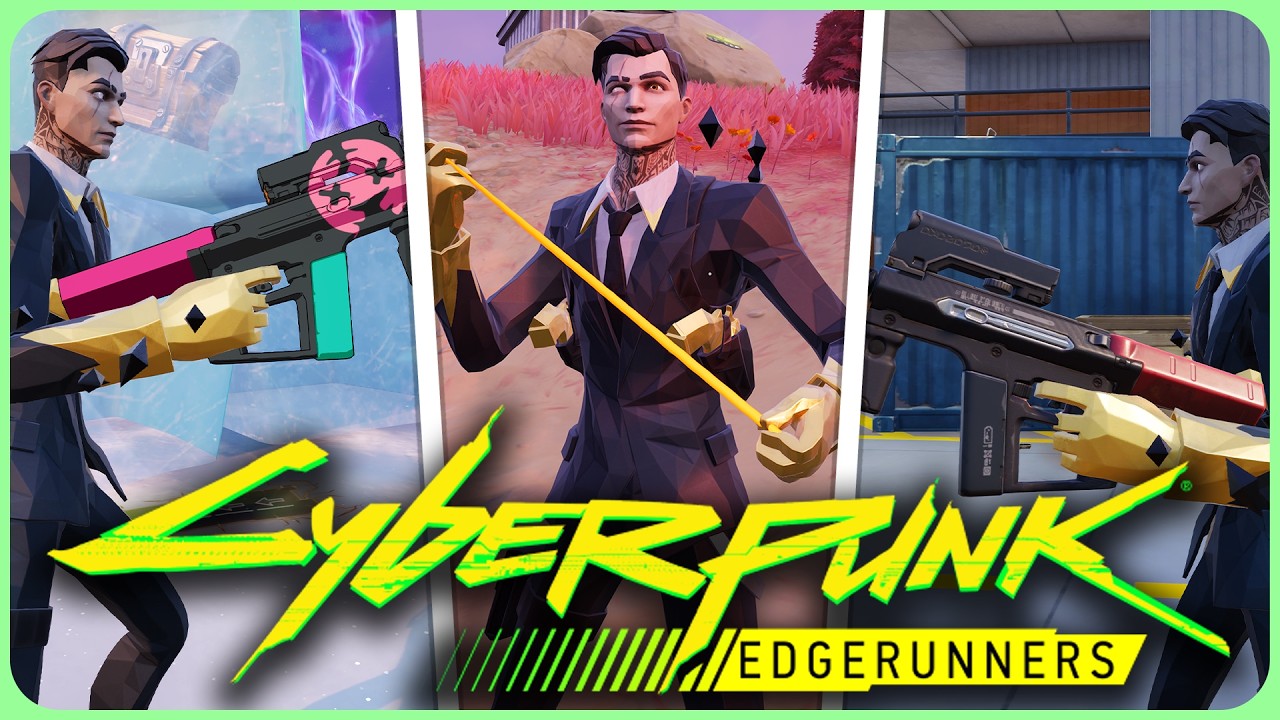 I Tried UNRELEASED Cyberpunk Edgerunners Mythics in Fortnite!