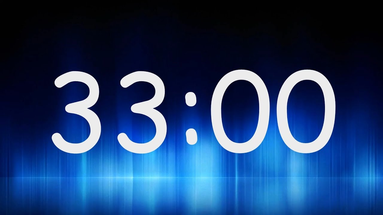 33 Minutes Timer / Countdown from 33min