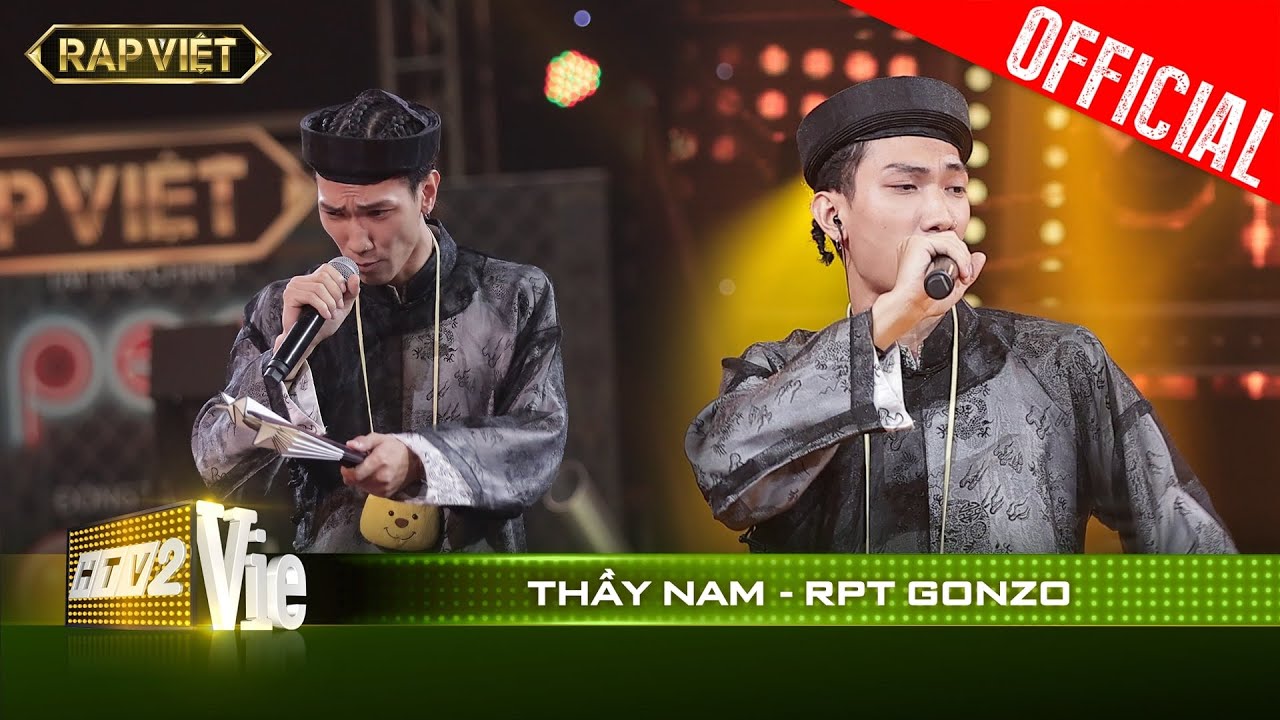 RPT Gonzo được Rhymastic gọi l&agrave; người chơi chữ hay nhất v&igrave; bản rap Thầy Nam | RAP VIỆT [Live Stage]