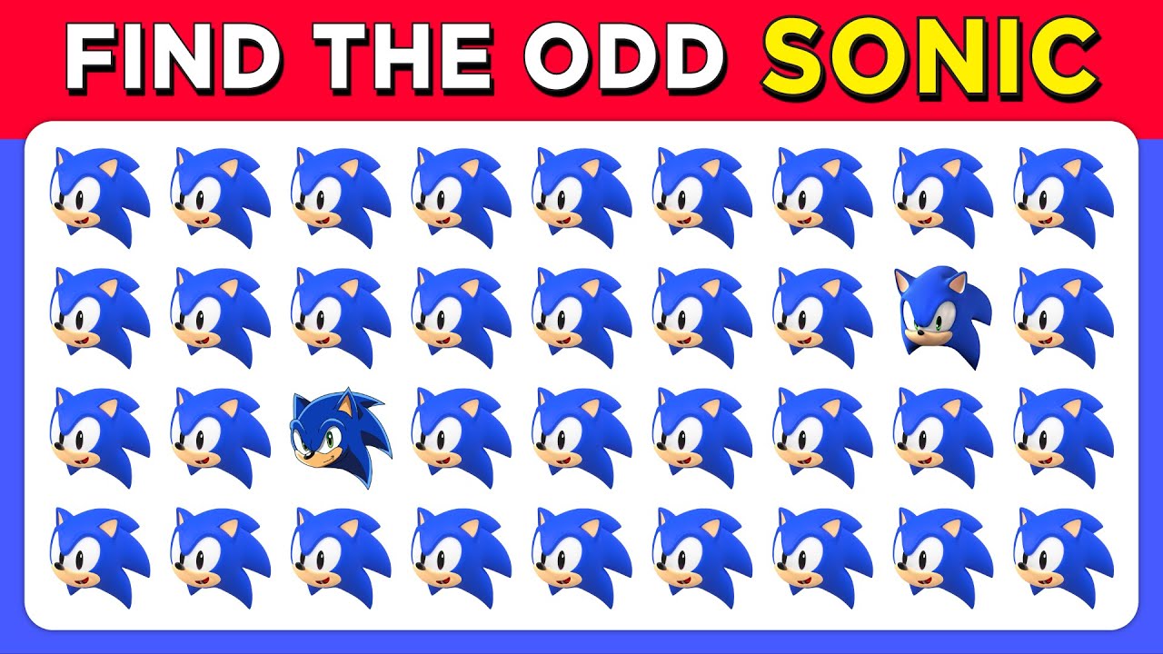 Find the ODD One Out - Sonic Edition | Sonic The Hedgehog Quiz - 25 Levels