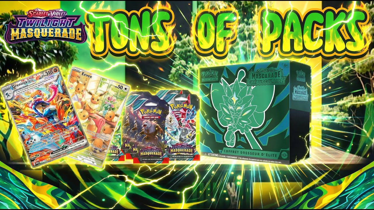 Opening Pokémon TCG: Twilight Masquerade ETB + 20 Booster Packs! 🌙 We Pulled a Chase Card!