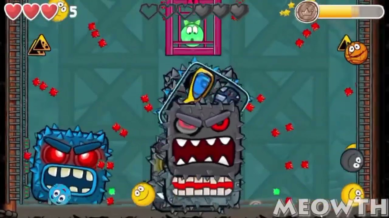 Red Ball 4 Boss Battle 9 Color C. Orange vs PIKADOG Bosses