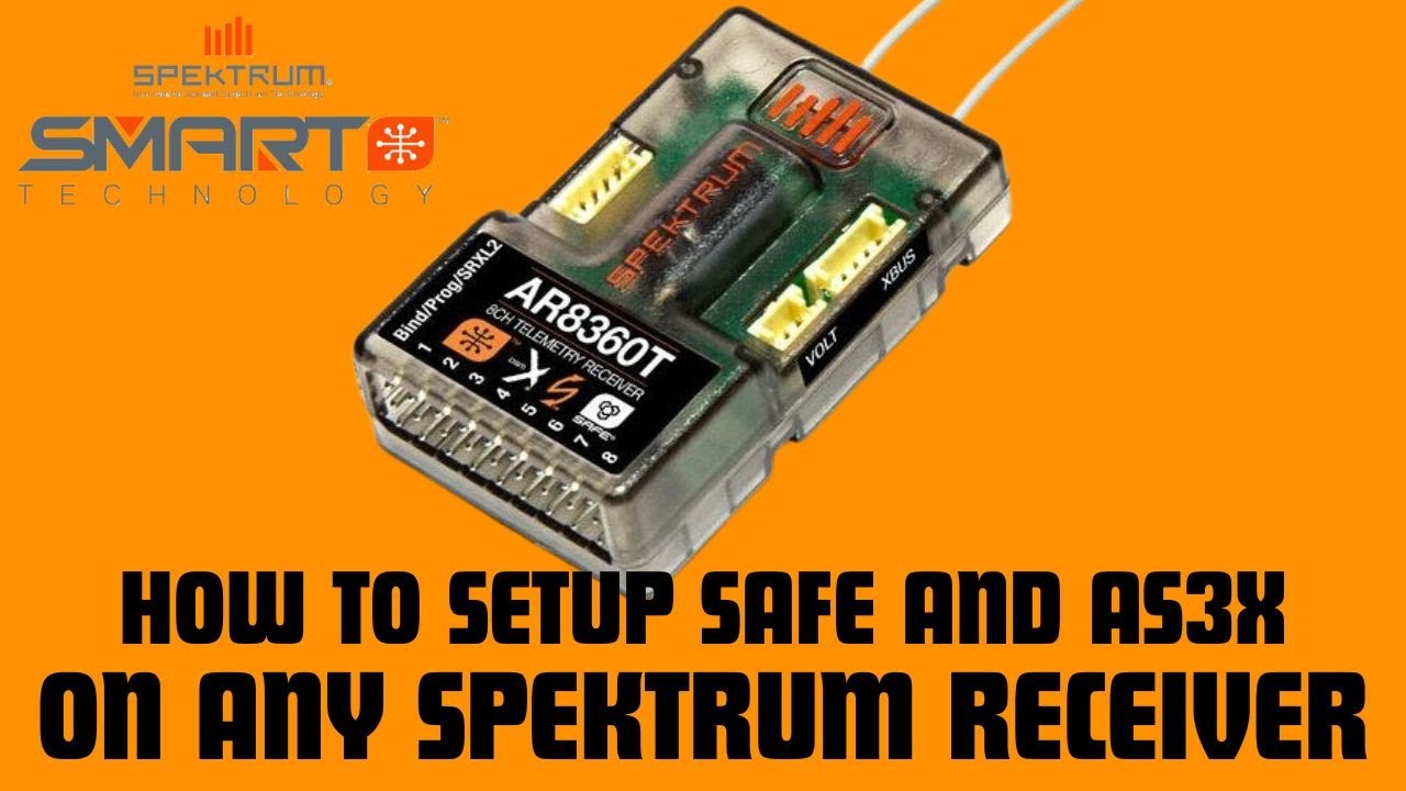 HOW TO SETUP SAFE AND AS3X ON ANY SPEKTRUM RECEIVER #spektrumrc #rcplane