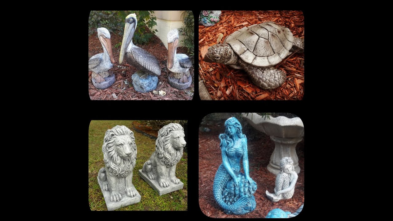 Make concrete statuary using bagged premix, 2019