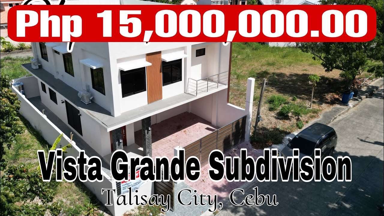 Php 15M Newly Build House and Lot for sale near clubhouse, Vista Grande Subd., Talisay City, Cebu