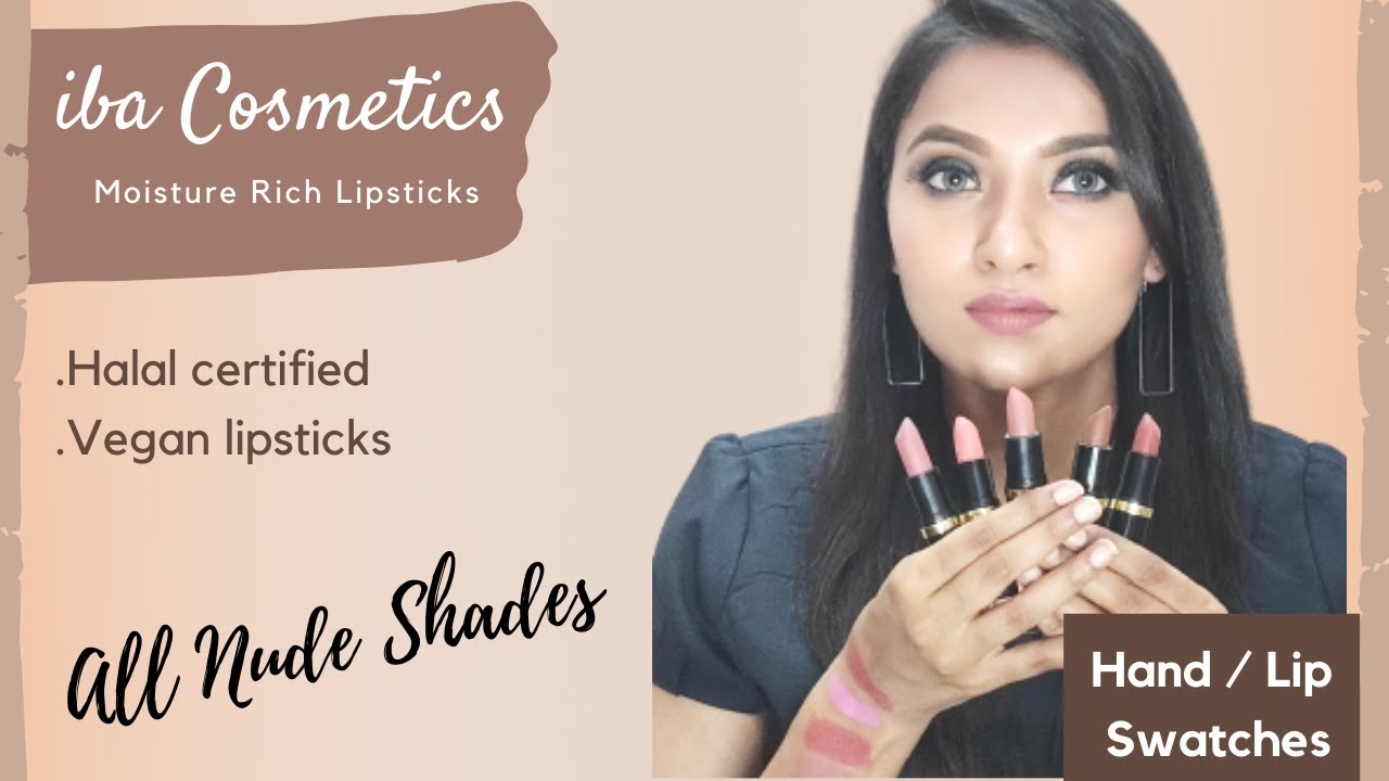 Iba halal pure moisture rich lipsticks | Affordable vegan lipsticks| Swatches+Review|Tips And Makeup