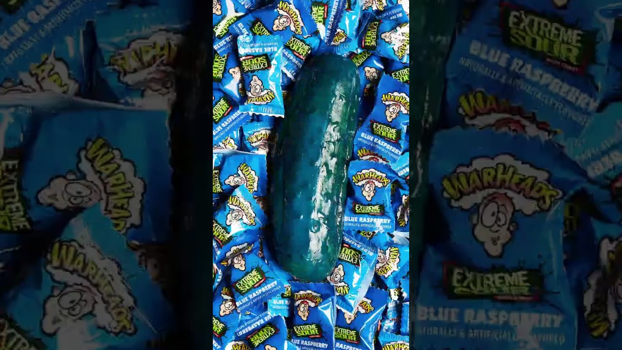 NEW FLAVOR DROP! 🥒 Warheads Blue Raspberry Pickle Challenge 🤯💙